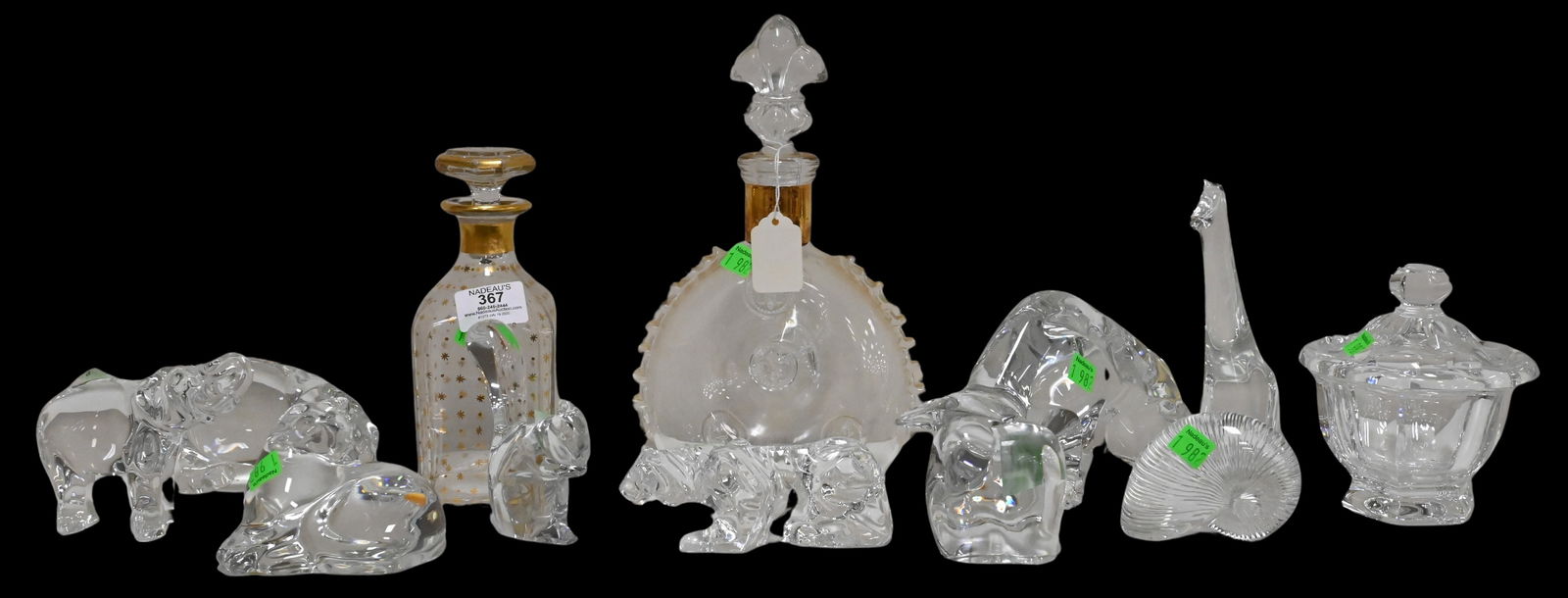 Twelve Piece Baccarat Crystal Group (1 of 14)