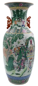 Large Chinese Porcelain Famille Rose Vase