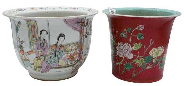 Two Chinese Porcelain Planters