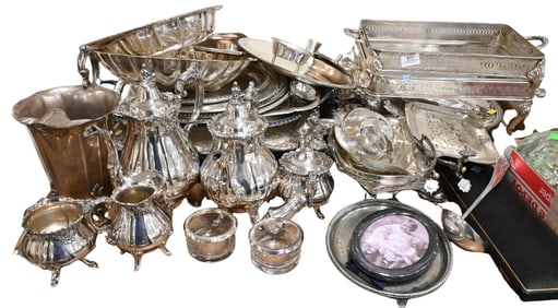 Large Lot of Silver Plate