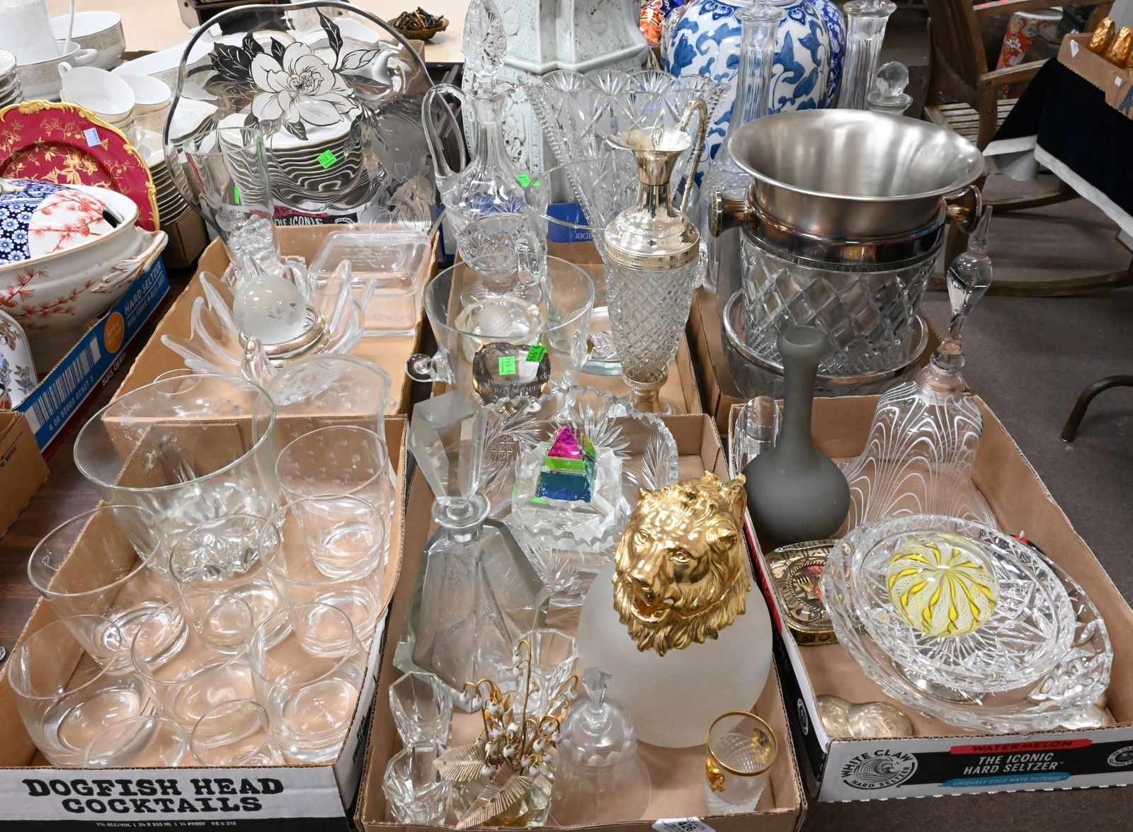 Six Box Lots of Miscellaneous Glassware (1 of 8)