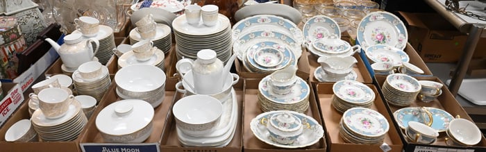 Table Lot of Two Partial Dinnerware Sets