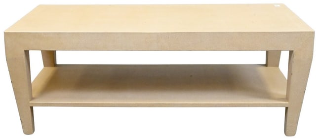 Restoration Hardware Faux Shagreen Coffee Table