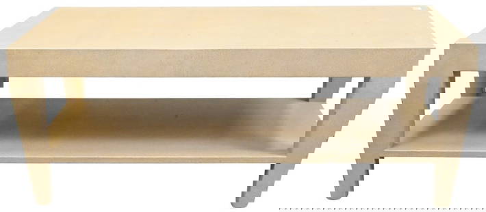 Restoration Hardware Faux Shagreen Coffee Table: Restoration Hardware Faux Shagreen Coffee Table height 18 inches, top 24" x 48"