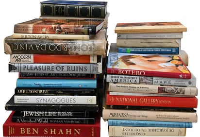 Large Grouping of Art and Travel Themed Coffee Table Books