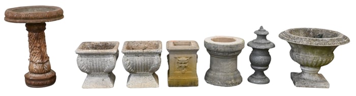 Seven Piece Outdoor Planter Group