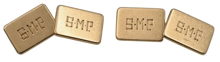 Pair of 14K Yellow Gold Tiffany and Company Cufflinks