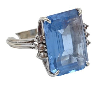 14K White Gold Ring