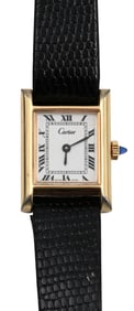 Cartier 18K Electroplated Tank Watch