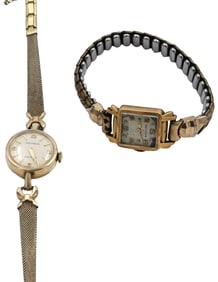 Two Gold Movado Ladies Watches