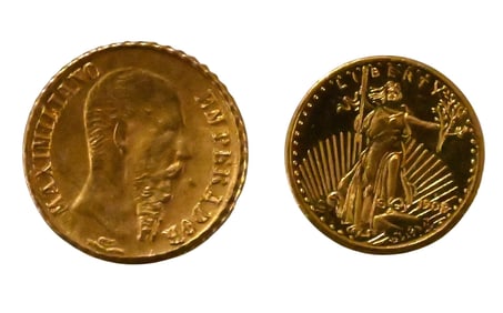 Two Small Gold Coins