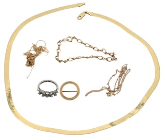 Group of Gold Jewelry