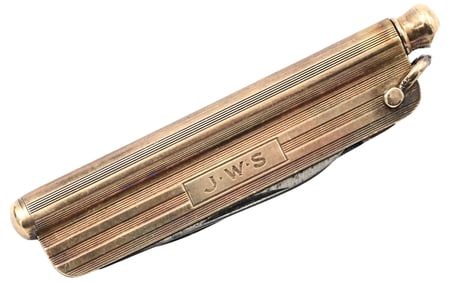14K Yellow Gold Pen Knife