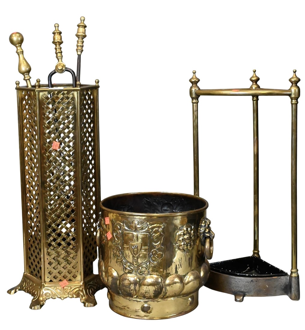 Brass Fireplace Grouping (1 of 5)