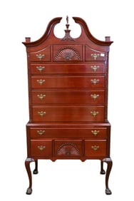 Mahogany Chippendale Style Two Part Highboy