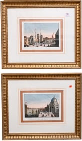 Set of Four Framed Venetian Scenes