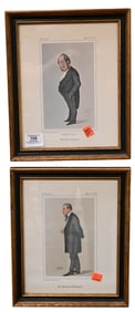 Group of Eleven Framed Vanity Fair Lithographs