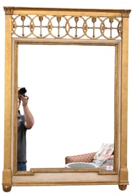 Italian Empire Style Giltwood Mirror