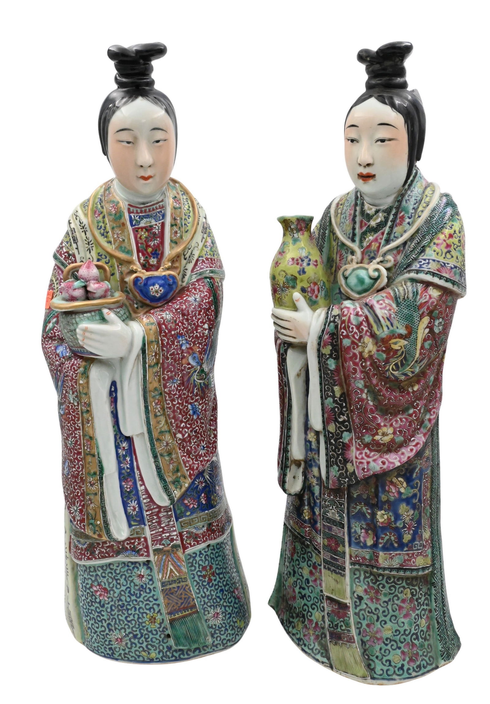 Near Pair of Large Chinese Porcelain Immortal Figures (1 of 8)