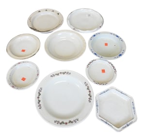 Nine Chinese Porcelain Underplates