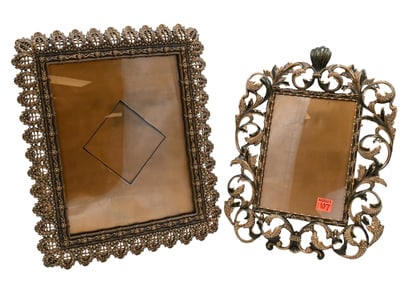 Two Edgar Berebi Jeweled Picture Frames