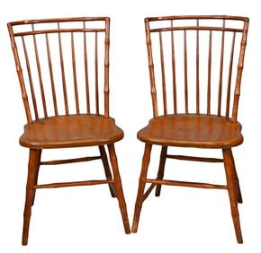 Pair of Birdcage Windsor Side Chairs