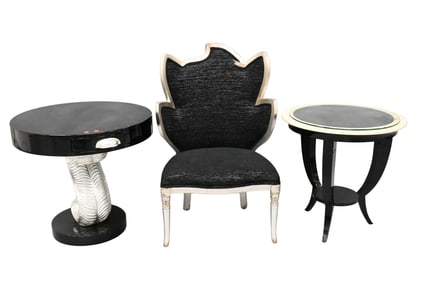 Three Piece Art Deco Furnishing Group