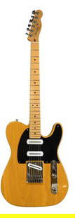 2013 Fender American Deluxe Telecaster Electric Guitar: 2013 Fender American Deluxe Telecaster Electric Guitar having contour body and Charlie Christian pickups, serial number US13136281 with tweed hard case