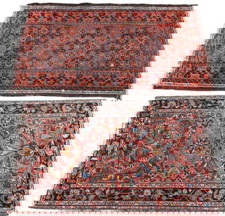 Five Oriental Throw Rugs: Five Oriental Throw Rugs largest 3' x 5'