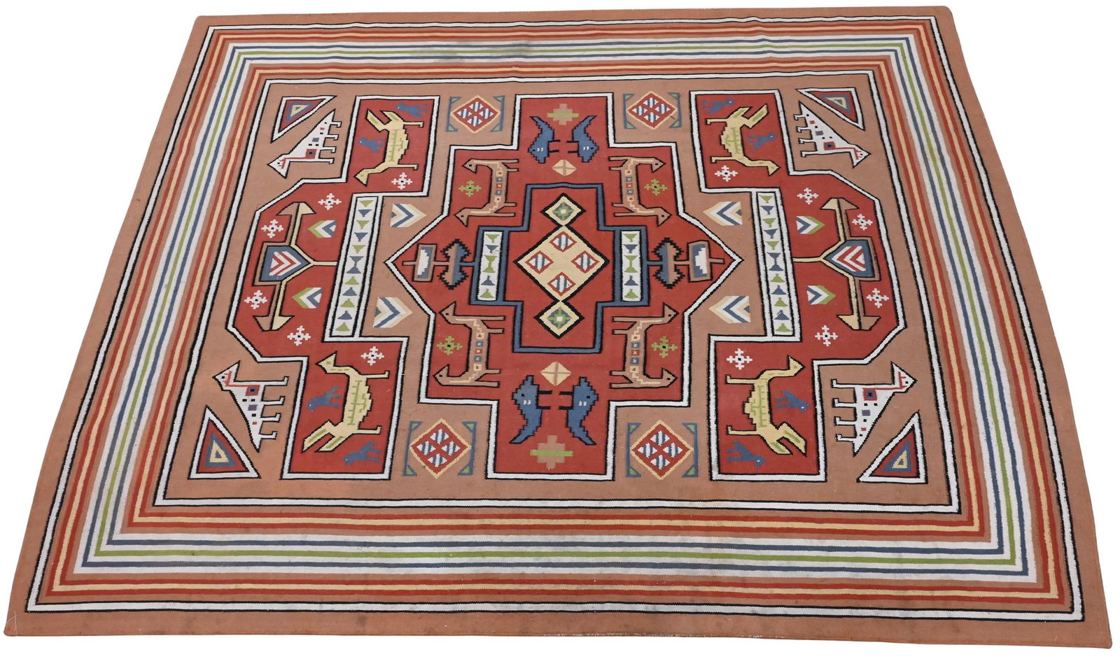 Soumak Kilim Oriental Room Size Carpet (1 of 7)