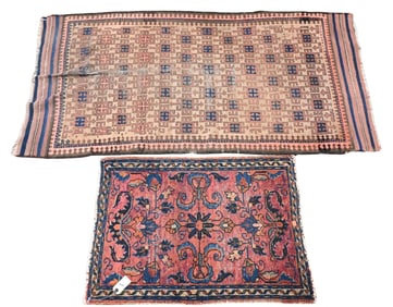 Six Oriental Throw Rugs
