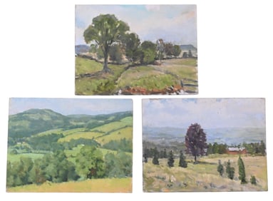 Three: Helen Savier DuMond (American 1872-1968) Landscape Studies