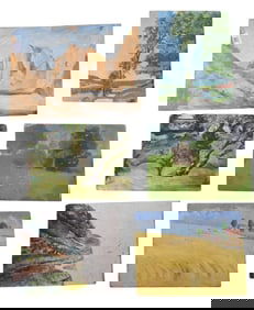 Six: Helen Savier DuMond (American 1872-1968) Landscape Studies