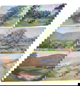 Six: Helen Savier DuMond (American 1872-1968) Landscape Studies
