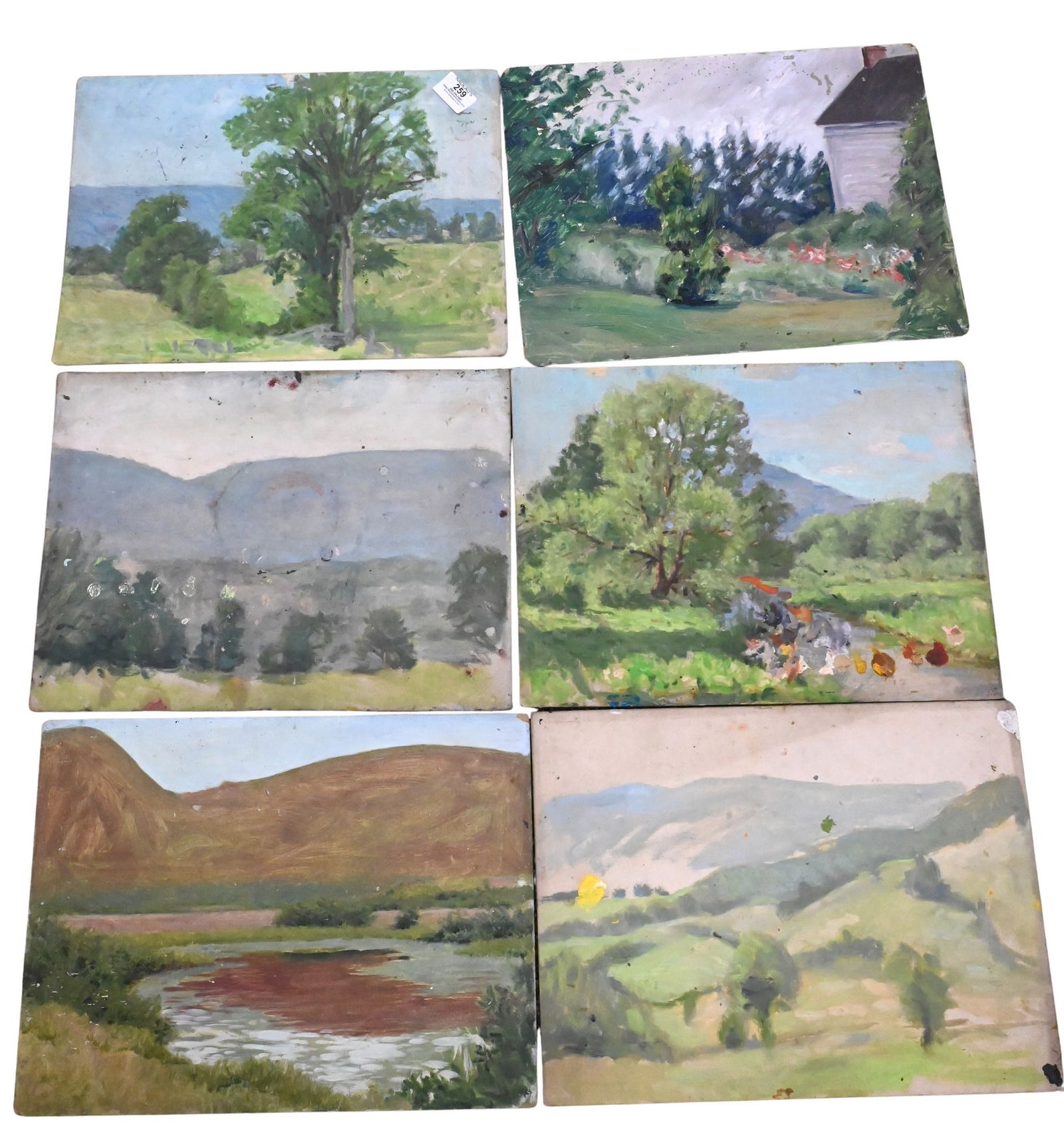 Six: Helen Savier DuMond (American 1872-1968) Landscape Studies (1 of 5)