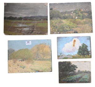 Five: Helen Savier DuMond (American 1872-1968) Landscape Studies