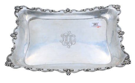 Sterling Silver Rectangular Tray