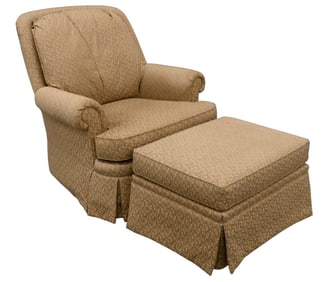 Jessica Charles Upholstered Swivel Rocker