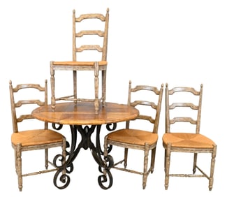 Country Style Five Piece Dining Set
