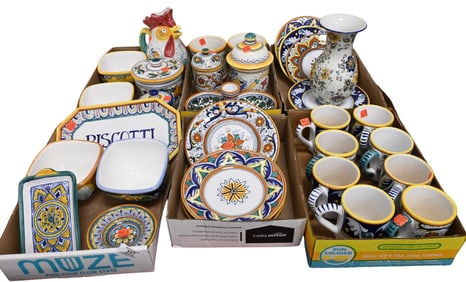 Six Box Lots of Majolica