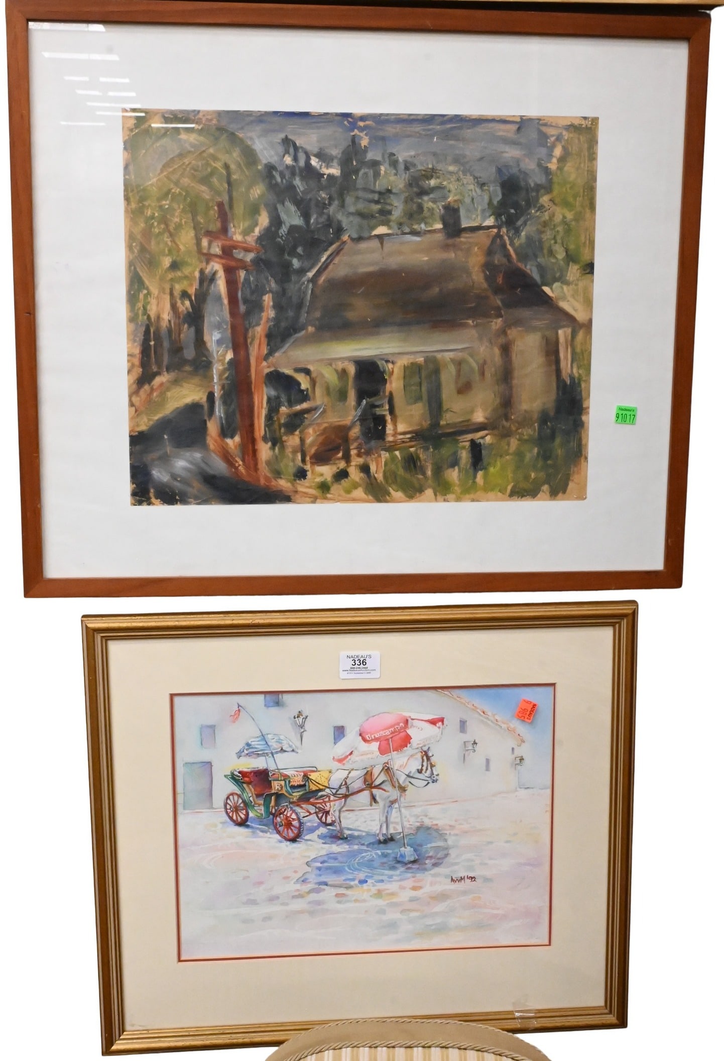 Five Framed Watercolor Scenes (1 of 4)