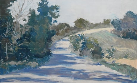 Large Framed Contemporary Landscape