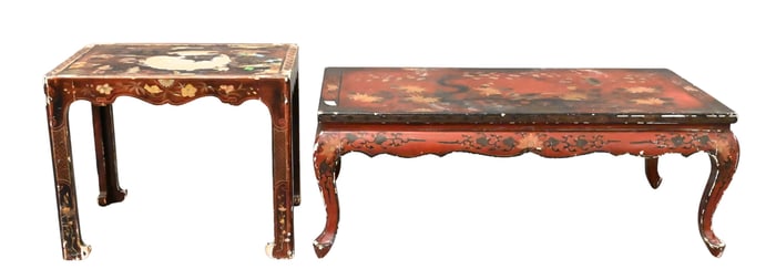 Two Chinese Low Tables
