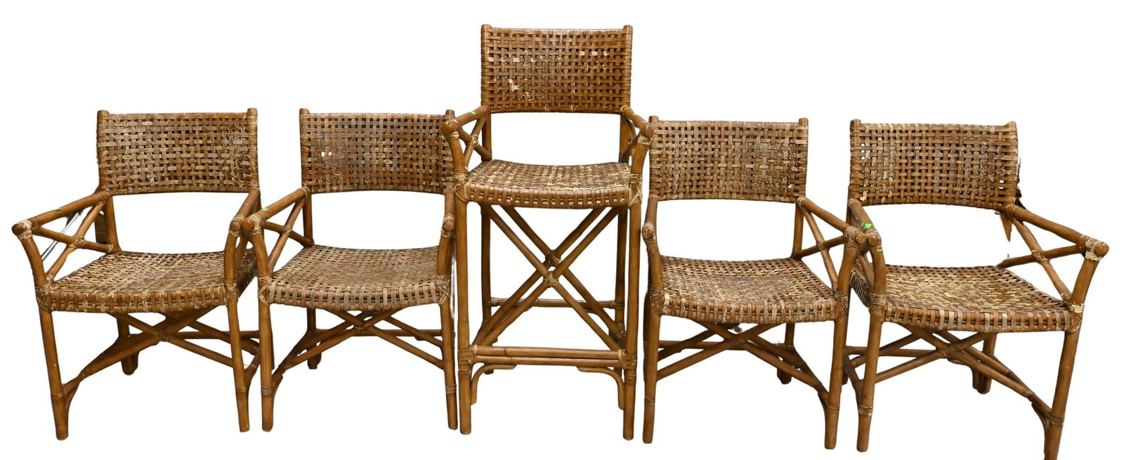 Group of Five Rattan Chairs (1 of 6)