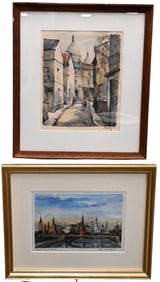 Group of Seven Framed Watercolor Landscapes