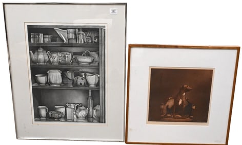 Five Framed Monochrome Still Lifes