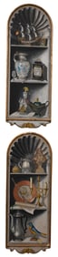 Pair of Palladio Mid Century Trompe l'Oeil Paintings