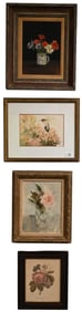 Group of Eleven Framed Floral Pieces