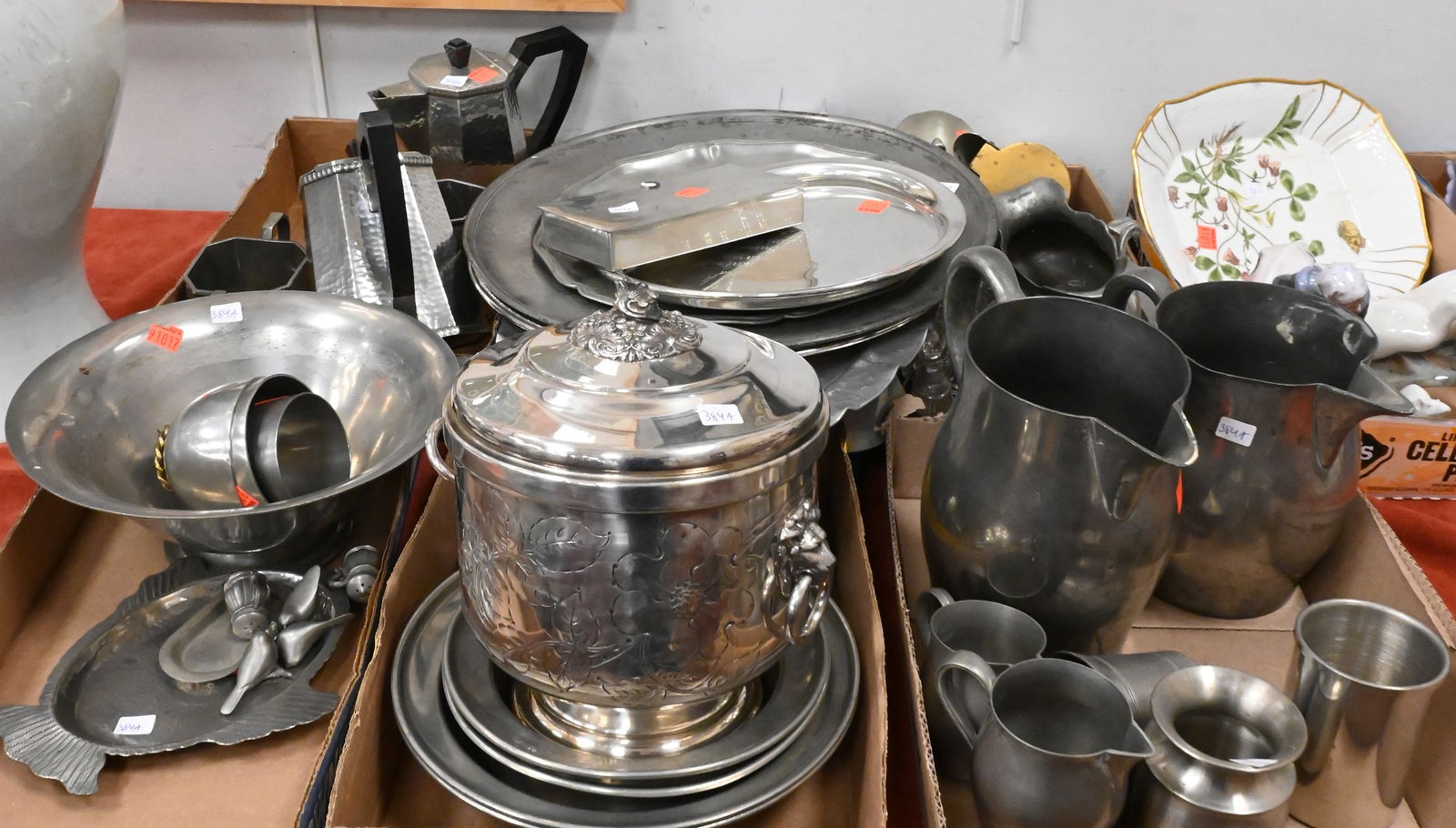 Six Box Lots of Pewter (1 of 7)