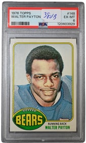 1976 Topps Walter Payton Rookie Card in PSA Holder